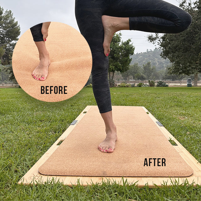 The reasons why you should avoid practicing yoga on carpet (or any uneven surface)!