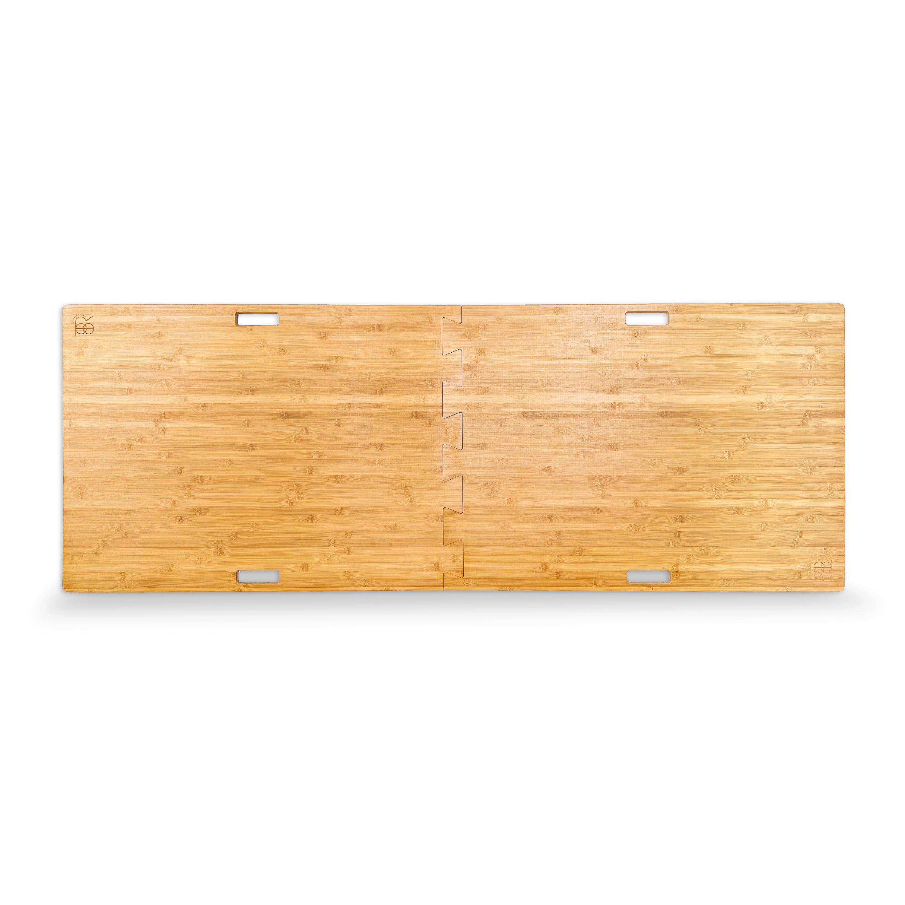 bamboo platform for practicing yoga on carpet
