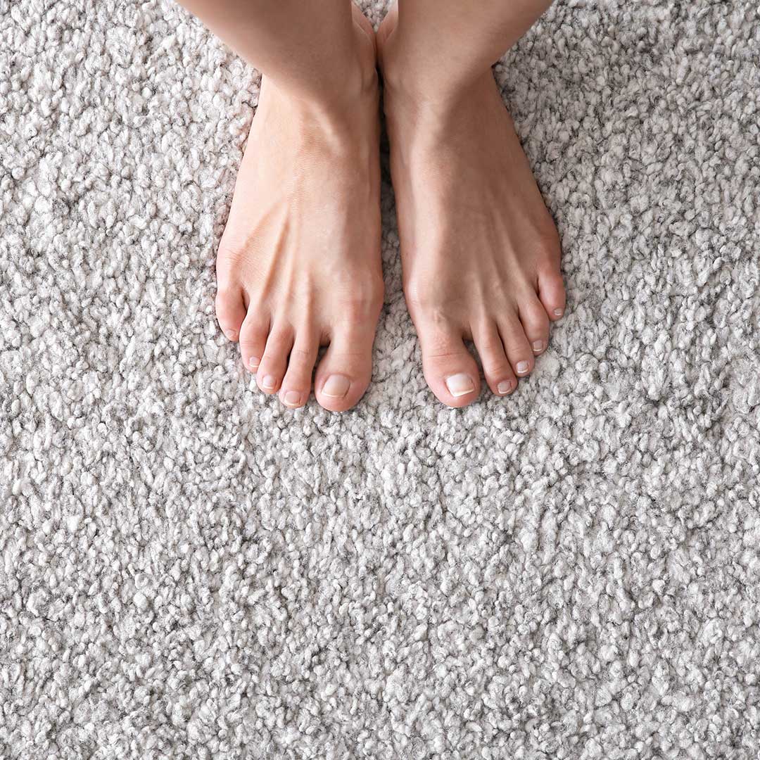 Don't put your yoga mat directly on the carpet.